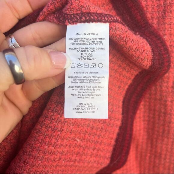 prAna Josette Redberry Wool Blend Tunic Sweater SMALL - Picture 5 of 6